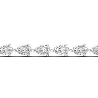 7.00 Carat T.W. Pear-cut Lab Grown Diamond ( G-H/VS ) 14K Gold Bracelet