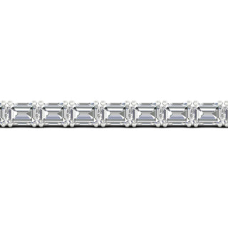 8 1/2 Carat T.W. Emerald-cut Lab Grown Diamond ( G-H/VS ) 14K Gold Bracelet