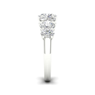 2 7/8 Carat T.W. Oval-cut Lab Grown Diamond ( G-H/VS ) 14K Gold 7 Stone Ring